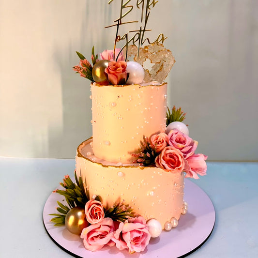 2 Tier Baby Pink