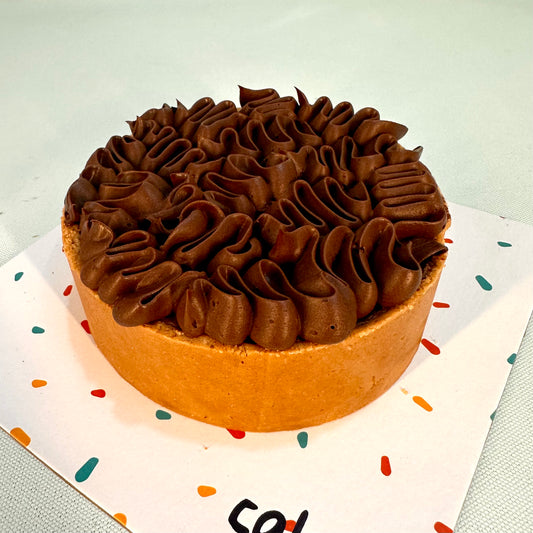 Double Chocolate Mousse with Praline Feulletine Crunch Tart