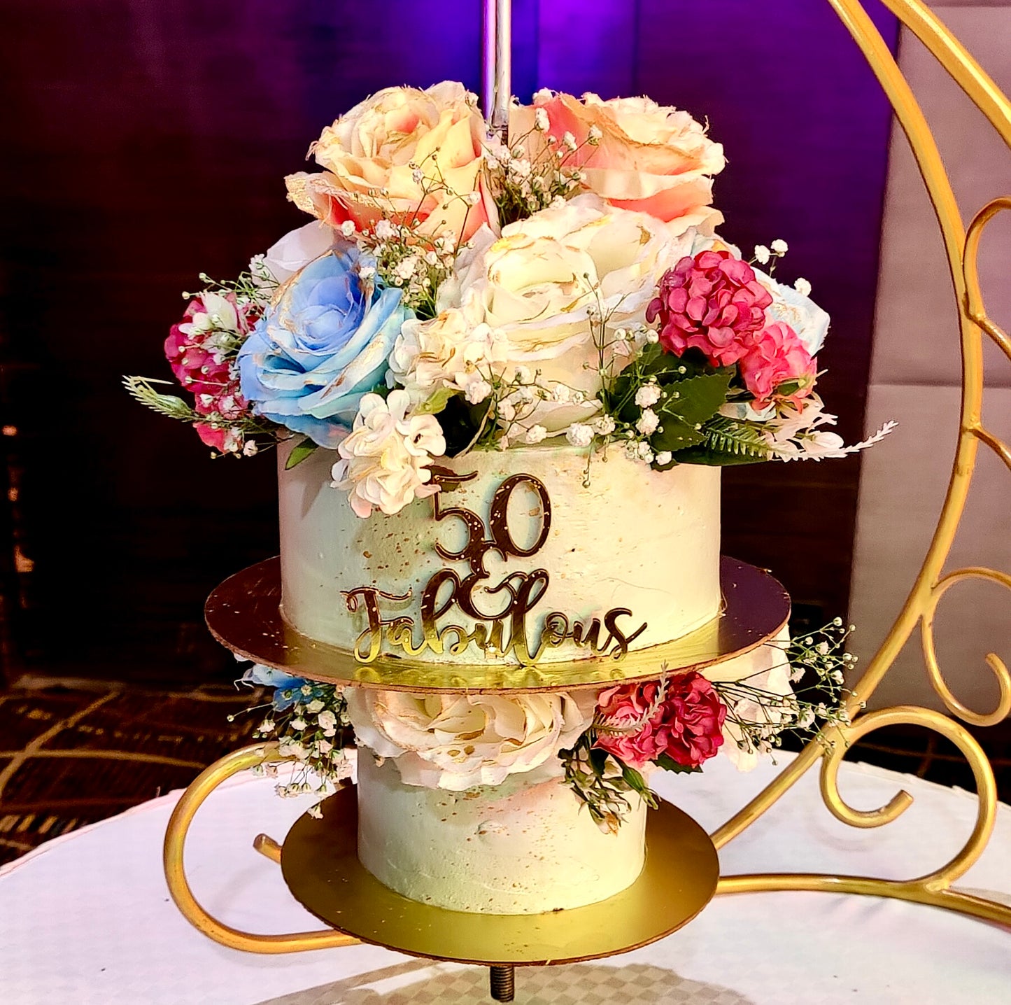 2 Tier Chandelier Cakes