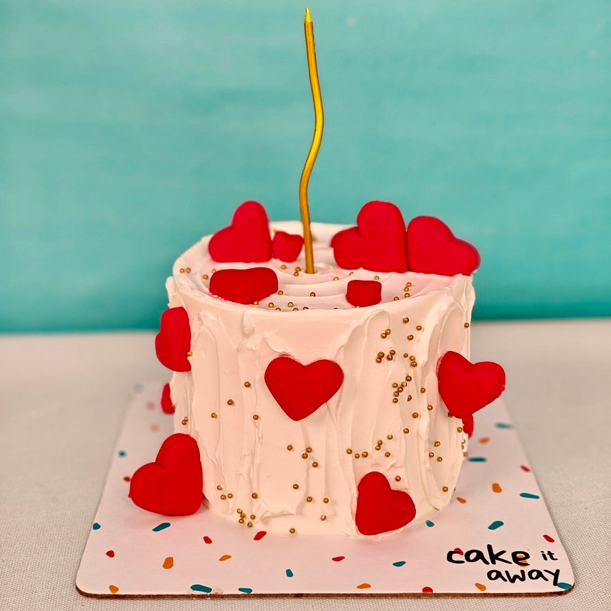 Red Hearts Textured