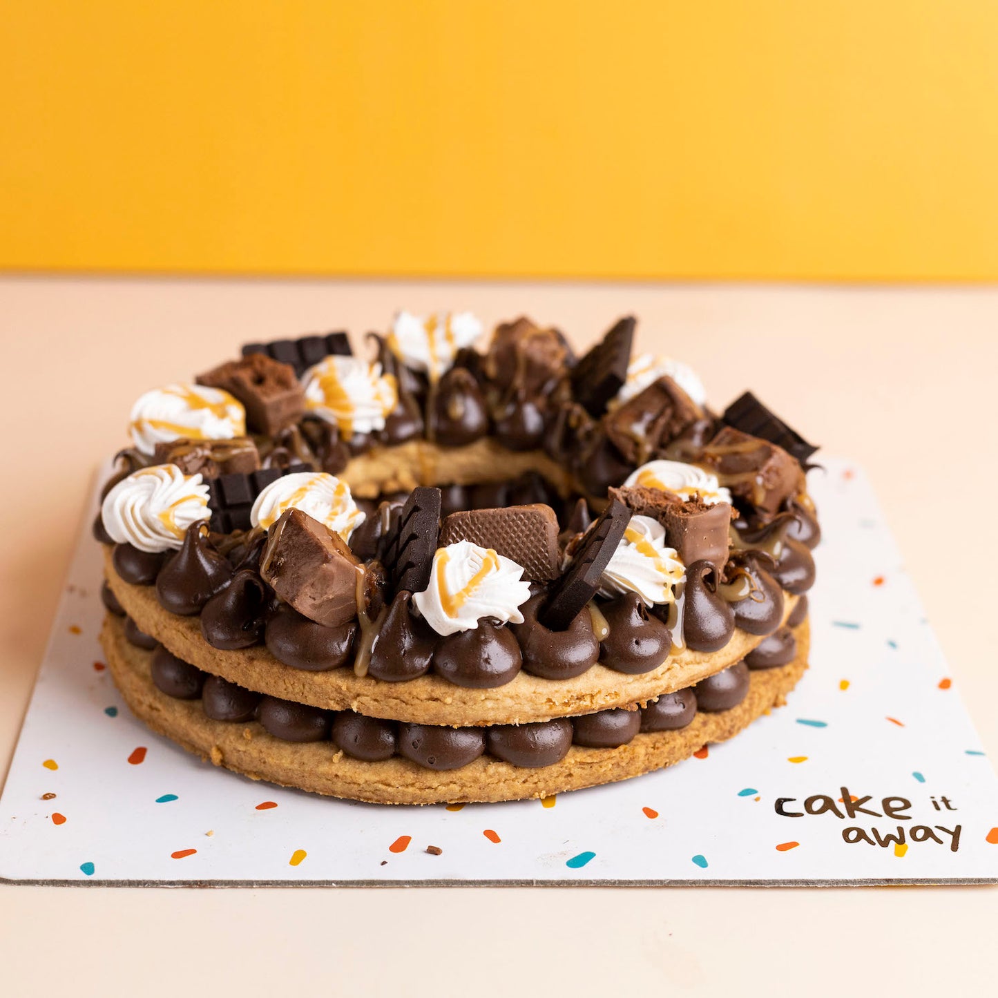 Choco Salted Caramel Tart Cake