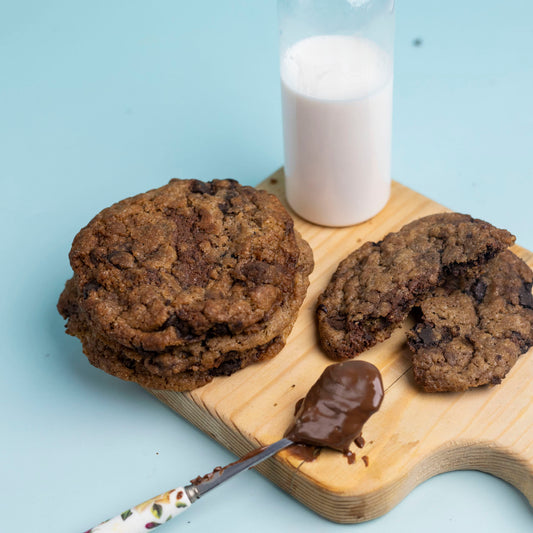 Nutella Filled Giant Cookies